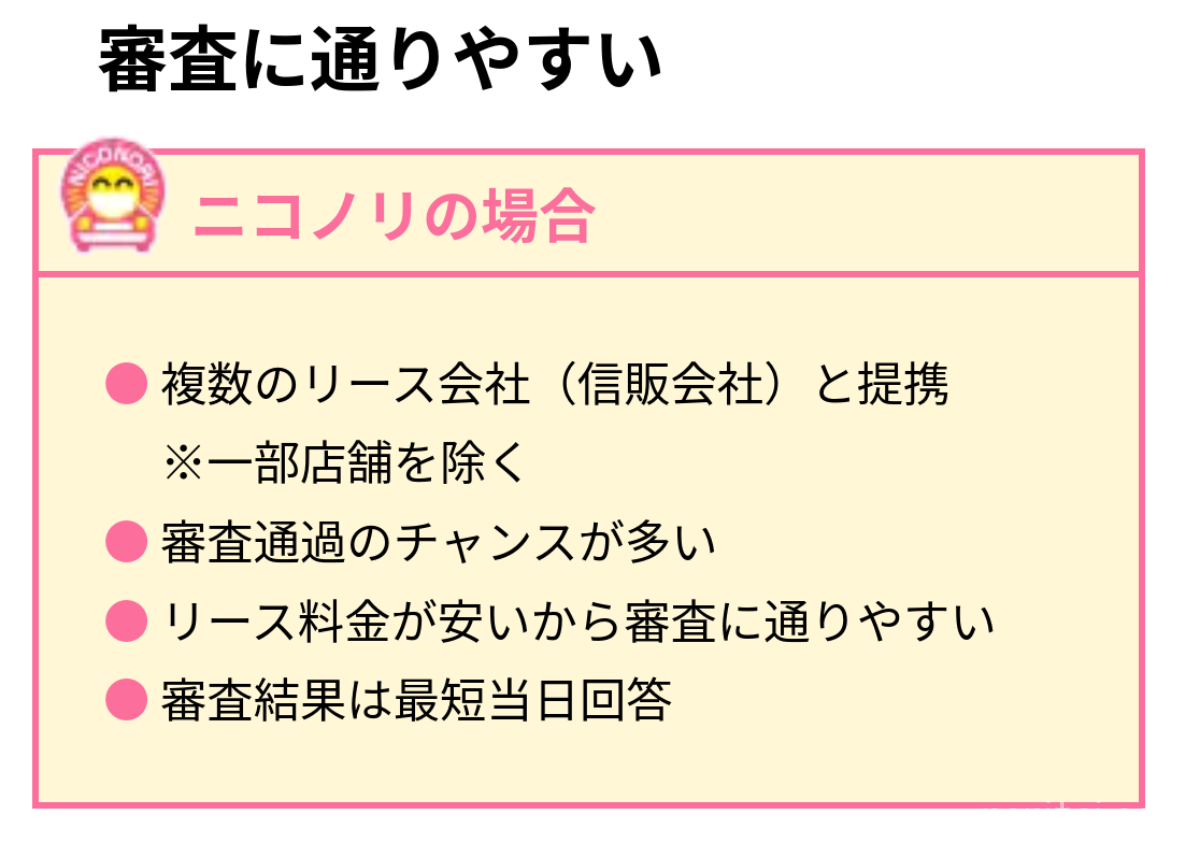 ニコノリ、カーリース審査
